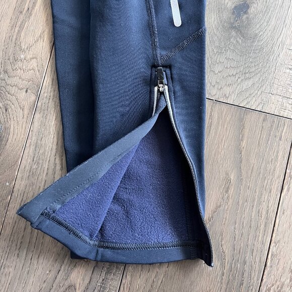 Pearl Izumi Fleece Lined Padded Cycling Tights Black Reflective Size S NWOT - Picture 4 of 5